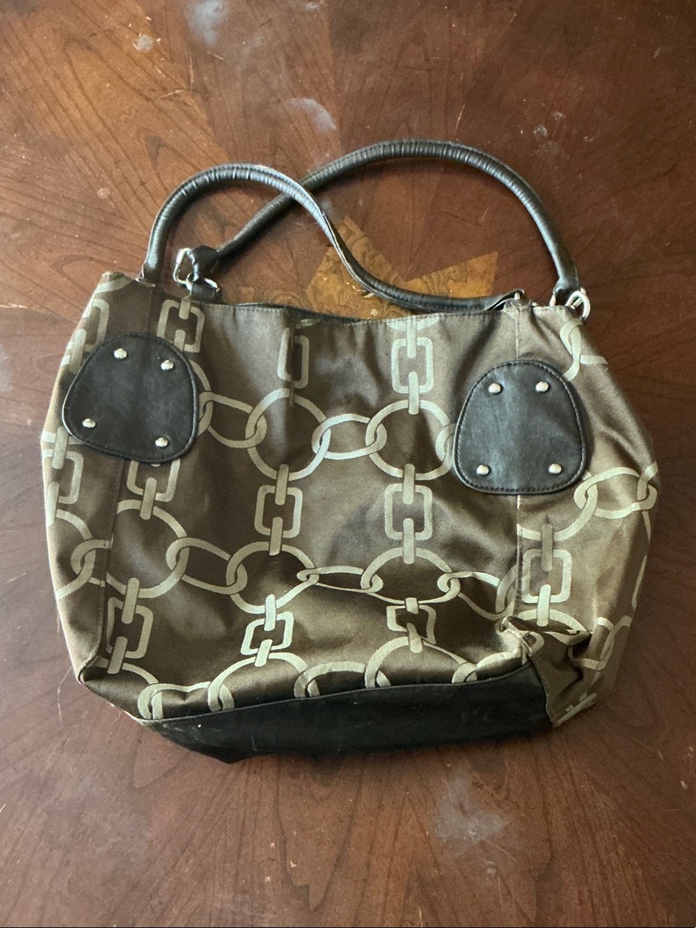 Forever 21 - Brown Chain Print Shoulder Tote